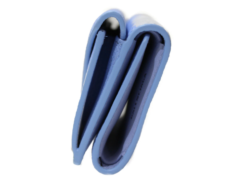 Balenciaga Paper Leather Folding Blue Wallet Cloud